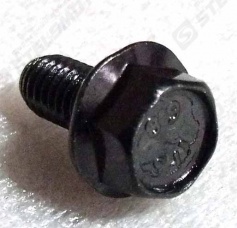 Болт с фланцем M6х1.0х12мм (черн.), сталь