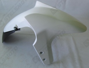 Крыло переднее белое W5 в сборе, пластик STELS 600 BENELLI