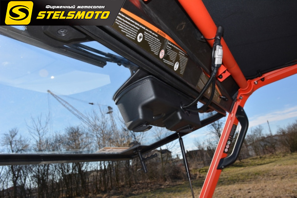 Лобовое стекло + стеклоомыватель + стеклоочиститель DFK на SEGWAY Fugleman UT10