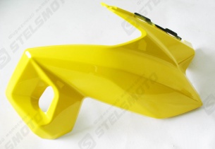 Щиток облицовочный передней блок-фары, левый жёлтый M1, пластик STELS 600 BENELLI